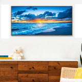 Sunrise at Sea - Full Drill Round Drill - 100x40cm