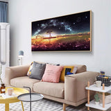 Star on the Lake - Full Drill Round Drill - 100x40cm