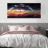 Star on the Lake - Full Drill Round Drill - 100x40cm