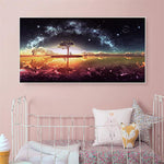 Star on the Lake - Full Drill Round Drill - 100x40cm