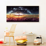 Star on the Lake - Full Drill Round Drill - 100x40cm