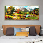 Quiet Village - Full Drill Round Drill - 100x50cm