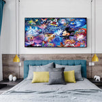 Cartoon Mouse Color Set - Full Drill Round Drill - 80x40cm