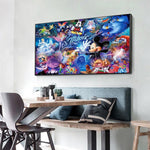 Cartoon Mouse Color Set - Full Drill Round Drill - 80x40cm