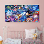Cartoon Mouse Color Set - Full Drill Round Drill - 80x40cm