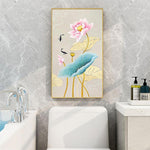Fish Lotus - Full Drill Round Drill - 45x85cm
