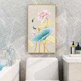 Fish Lotus - Full Drill Round Drill - 45x85cm