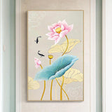 Fish Lotus - Full Drill Round Drill - 45x85cm
