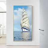 Ship - Full Drill Round Drill - 45x85cm