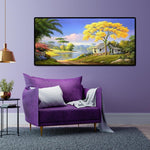 Village House - Full Drill Round Drill - 100x50cm