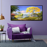 Village House - Full Drill Round Drill - 100x50cm