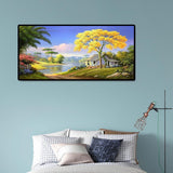 Village House - Full Drill Round Drill - 100x50cm