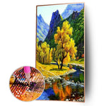 Lakeside Tree - Full Drill Round Drill - 45x85cm