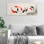 Fish - Full Drill Round Drill - 100x50cm