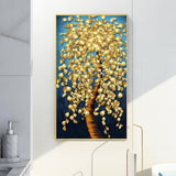Golden Tree - Full Drill Round Drill - 45x85cm