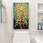 Golden Tree - Full Drill Round Drill - 45x85cm