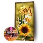 Sunflower - Full Drill Round Drill - 45x85cm