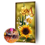 Sunflower - Full Drill Round Drill - 45x85cm