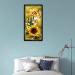 Sunflower - Full Drill Round Drill - 45x85cm