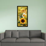 Sunflower - Full Drill Round Drill - 45x85cm