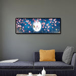 Birds near Moon - Full Drill Round Drill - 80x30cm
