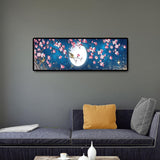 Birds near Moon - Full Drill Round Drill - 80x30cm