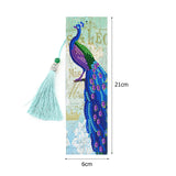 2pcs Peacock-DIY Diamond Painting Bookmark