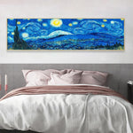 80x30cm Abstract Night Sky - Full Drill Round Drill - 80x30cm