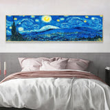 80x30cm Abstract Night Sky - Full Drill Round Drill - 80x30cm