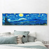 80x30cm Abstract Night Sky - Full Drill Round Drill - 80x30cm