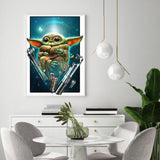 Yoda - Full Drill Round Drill - 30x40cm
