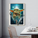 Yoda - Full Drill Round Drill - 30x40cm