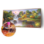Landscape - Full Drill Round Drill - 100x50cm
