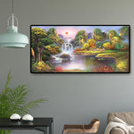 Landscape - Full Drill Round Drill - 100x50cm