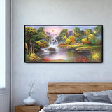Landscape - Full Drill Round Drill - 100x50cm