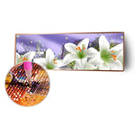 Flower Christmas - Full Drill Round Drill - 80x30cm