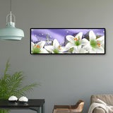Flower Christmas - Full Drill Round Drill - 80x30cm