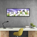 Flower Christmas - Full Drill Round Drill - 80x30cm