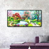 Spring Bridge - Full Drill Round Drill - 100x50cm