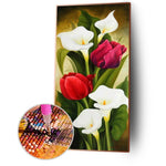 Flower - Full Drill Round Drill - 45x85cm