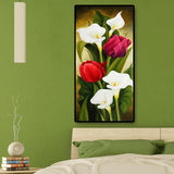 Flower - Full Drill Round Drill - 45x85cm