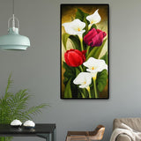 Flower - Full Drill Round Drill - 45x85cm