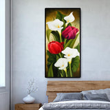 Flower - Full Drill Round Drill - 45x85cm