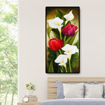Flower - Full Drill Round Drill - 45x85cm