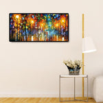 Street Night View - Full Drill Round Drill - 80x40cm
