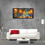 Street Night View - Full Drill Round Drill - 80x40cm