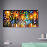 Street Night View - Full Drill Round Drill - 80x40cm