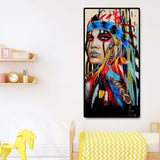 45x85cm Aboriginal Girl - Full Drill Round Drill - 45x85cm