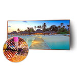 Beach Villa - Full Drill Round Drill - 80x40cm