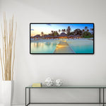 Beach Villa - Full Drill Round Drill - 80x40cm
